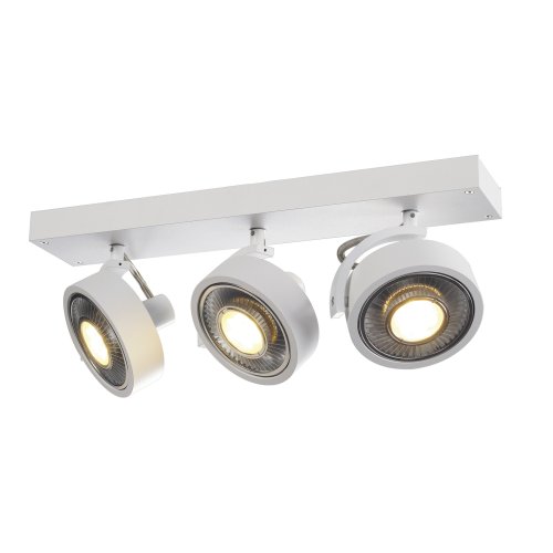 SLV KALU 3 QPAR plafondlamp, mat wit, ES111, max. 3x75 W - Slv 147321 3 rgb - 20028870