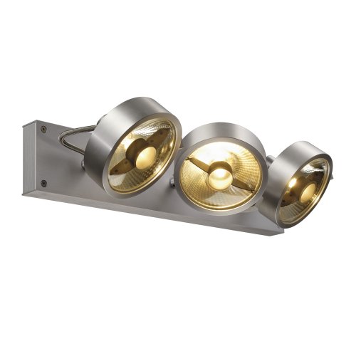 SLV KALU 3 QPAR plafondlamp, geborsteld aluminium, ES111, max. 3x75 W - Slv 147326 2 rgb - 20028871