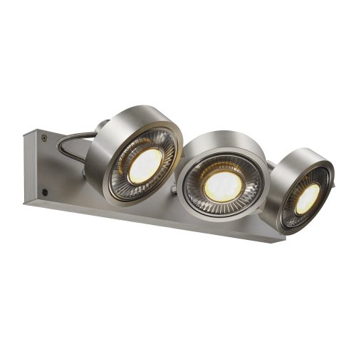 SLV KALU 3 QPAR plafondlamp, geborsteld aluminium, ES111, max. 3x75 W - Slv 147326 4 rgb - 20028871