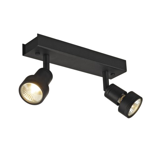 SLV puri 2 zwart 2xgu10 147370 - Slv 147370 1 rgb - 8824009