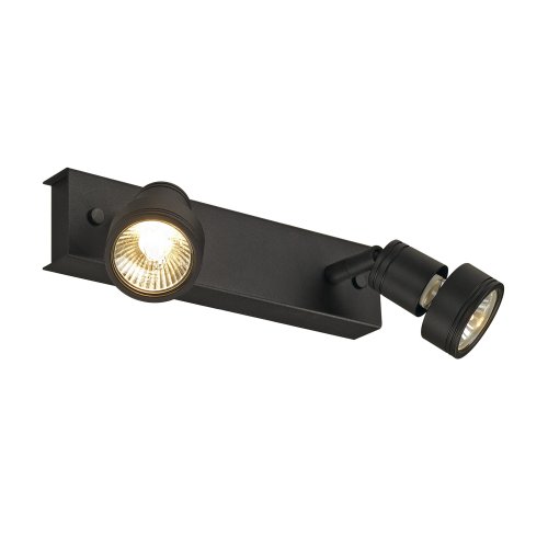 SLV puri 2 zwart 2xgu10 147370 - Slv 147370 2 rgb - 8824009