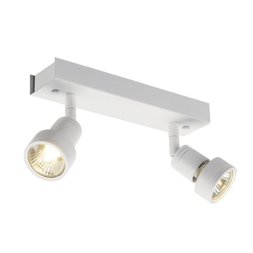 SLV PURI 2 plafondlamp, mat wit, 2xGU10, max. 2x50 W, met sierring - Slv 147371 1 rgb - 20028875
