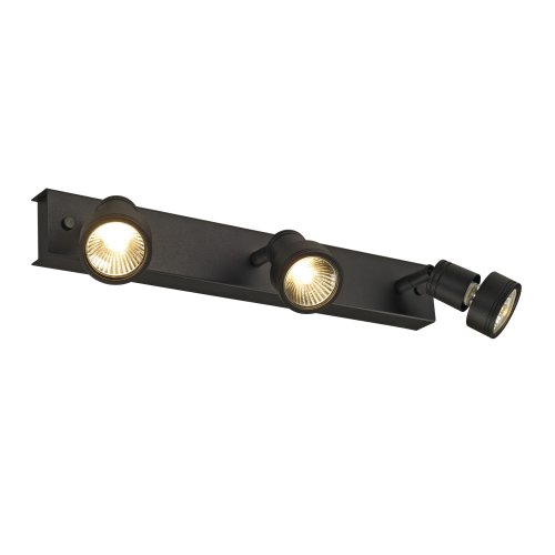 SLV puri 3 zwart mat 3xgu10 incl. deco ring 147380 - Slv 147380 2 rgb - 8824011
