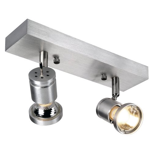 SLV ASTO II, alu-geborsteld, 2x GU10 Spot, max. 75W - Slv 147442 1 rgb - 20028880