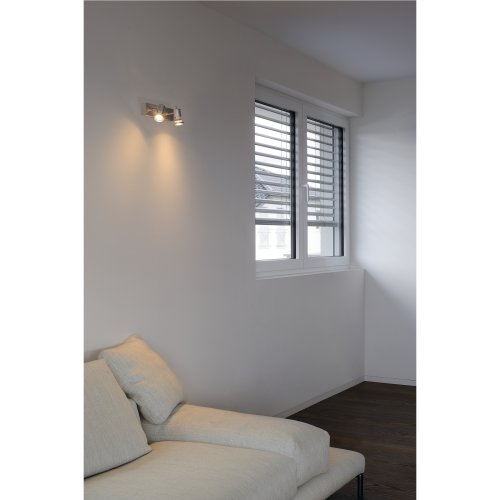 SLV ASTO II, alu-geborsteld, 2x GU10 Spot, max. 75W - Slv 147442 a1 h rgb - 20028880