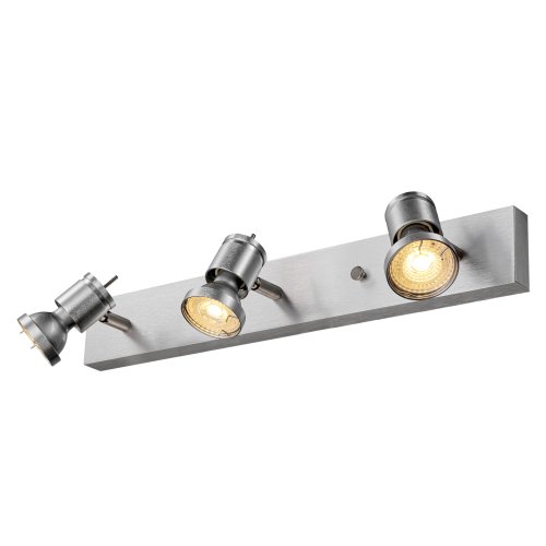 SLV ASTO III, alu-geborsteld, 3x GU10 Spot, max. 75W - Slv 147443 1 h rgb - 20028881