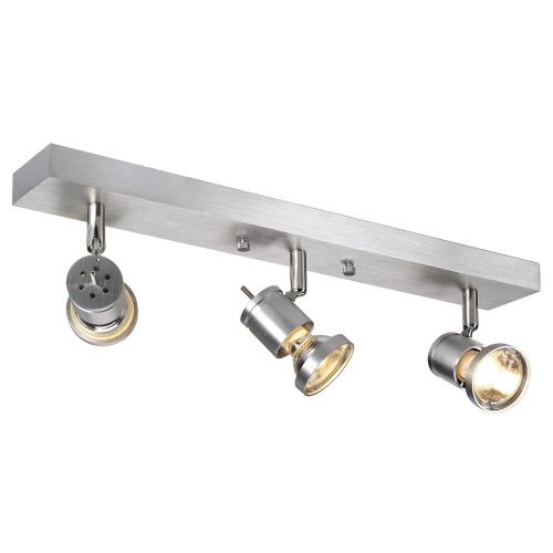 SLV ASTO III, alu-geborsteld, 3x GU10 Spot, max. 75W - Slv 147443 1 rgb - 20028881