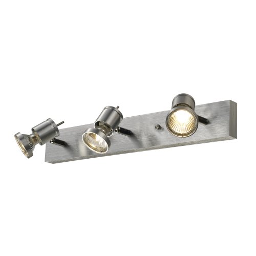 SLV ASTO III, alu-geborsteld, 3x GU10 Spot, max. 75W - Slv 147443 3 rgb - 20028881
