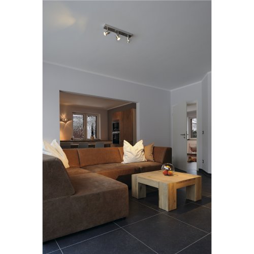 SLV ASTO III, alu-geborsteld, 3x GU10 Spot, max. 75W - Slv 147443 a3 h rgb - 20028881