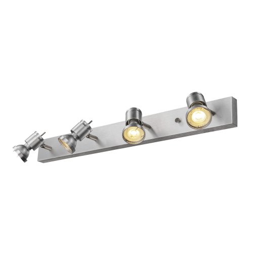 SLV ASTO IV, alu-geborsteld, 4x GU10 Spot, max. 75W - Slv 147444 1 h rgb - 20028882