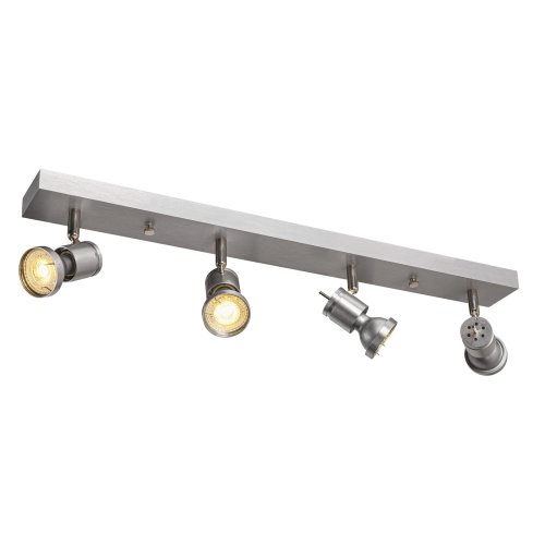 SLV ASTO IV, alu-geborsteld, 4x GU10 Spot, max. 75W - Slv 147444 2 rgb - 20028882