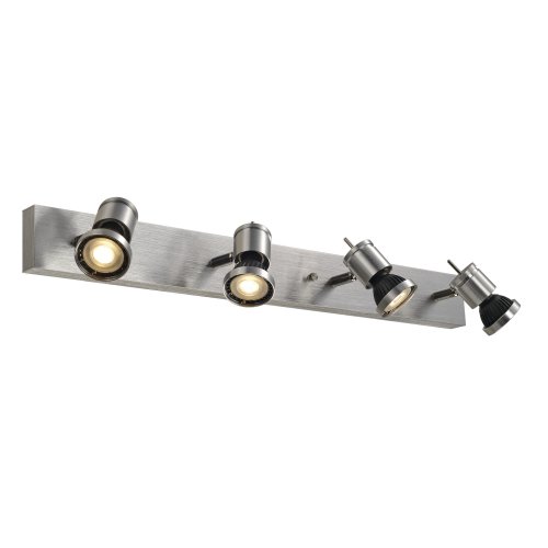 SLV ASTO IV, alu-geborsteld, 4x GU10 Spot, max. 75W - Slv 147444 3 h rgb - 20028882