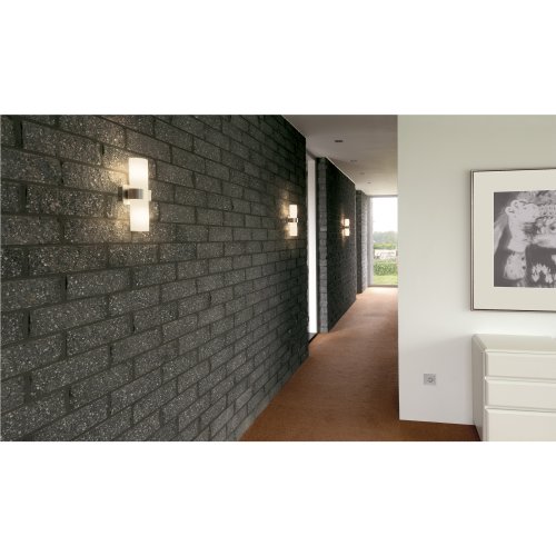 SLV DENA II, alu-geborsteld , glas deels gesatineerd, 2x E14, max. 40W - Slv 147529 a1 h rgb - 20028883