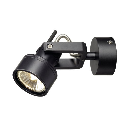 SLV INDA SPOT GU10 wand en plafondarmatuur, zwart, max. 50W - Slv 147550 2 rgb - 20028884