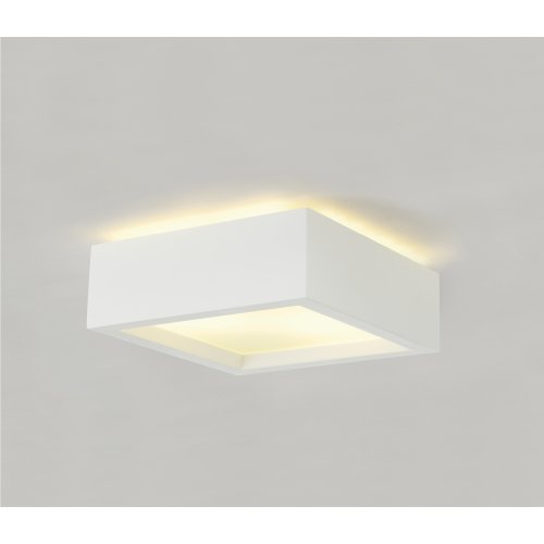 SLV GL 104 E27, vierkant, wit, gips, max. 2x25W - Slv 148002 1 h rgb - 20028888