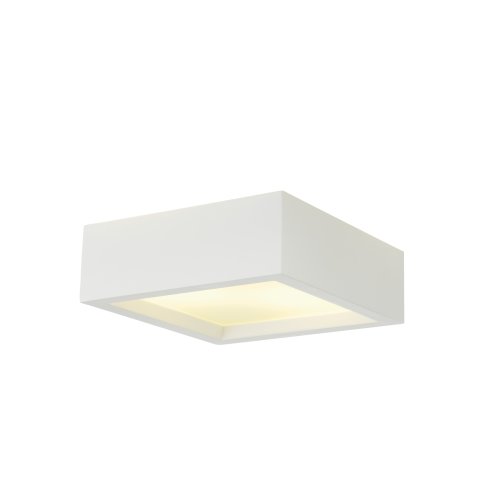 SLV GL 104 E27, vierkant, wit, gips, max. 2x25W - Slv 148002 2 rgb - 20028888