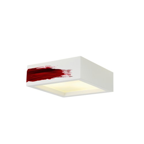 SLV GL 104 E27, vierkant, wit, gips, max. 2x25W - Slv 148002 3 rgb - 20028888