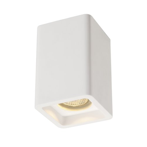 SLV PLASTRA CL-1, plafondarmatuur , vierkant, wit, gips, GU10, max. 35W - Slv 148004 1 h rgb - 20028889