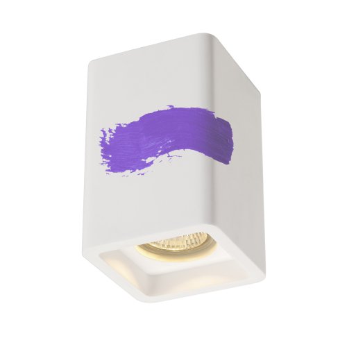 SLV PLASTRA CL-1, plafondarmatuur , vierkant, wit, gips, GU10, max. 35W - Slv 148004 4 rgb - 20028889