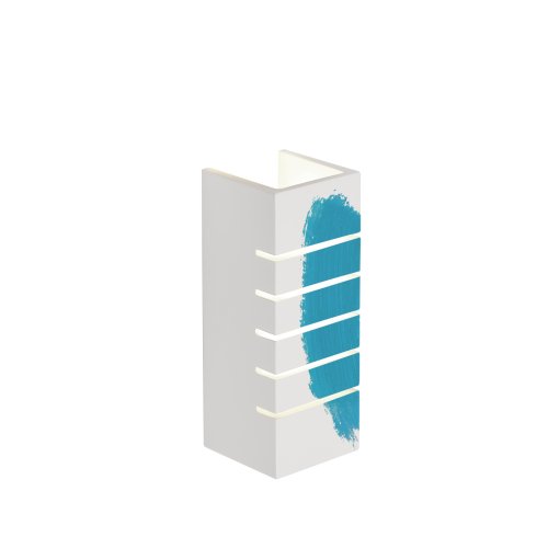 SLV GL 100 SLOT, vierkant , wit, gips, E14, max. 40W - Slv 148010 5 rgb - 20028891