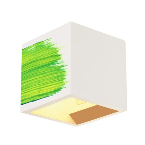 SLV PLASTRA CUBE wandarmatuur, vierkant, wit, gips, G9, max. 42W - Slv 148018 2 rgb - 20028895