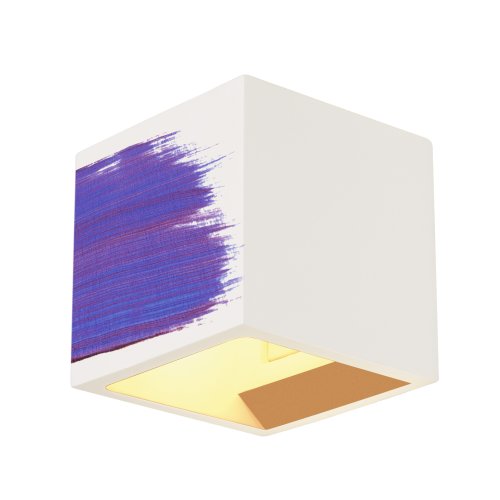 SLV PLASTRA CUBE wandarmatuur, vierkant, wit, gips, G9, max. 42W - Slv 148018 3 rgb - 20028895