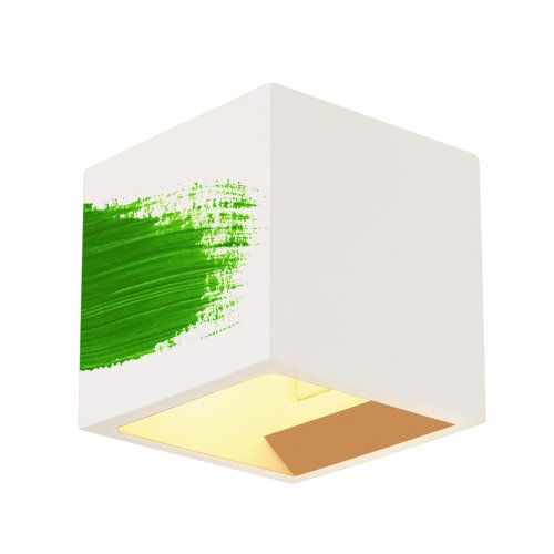 SLV PLASTRA CUBE wandarmatuur, vierkant, wit, gips, G9, max. 42W - Slv 148018 5 rgb - 20028895