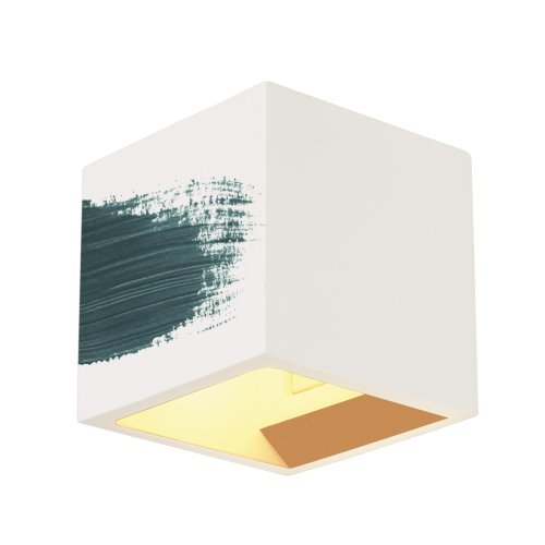 SLV PLASTRA CUBE wandarmatuur, vierkant, wit, gips, G9, max. 42W - Slv 148018 7 rgb - 20028895