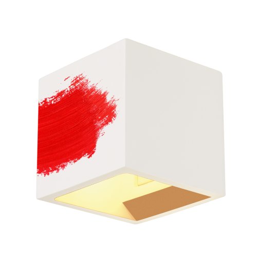 SLV PLASTRA CUBE wandarmatuur, vierkant, wit, gips, G9, max. 42W - Slv 148018 8 rgb - 20028895