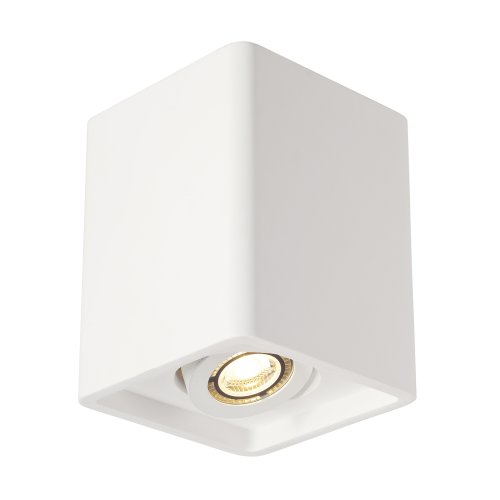 SLV PLASTRA BOX 1 plafondarmatuur , square, wit, gips, GU10, max. 35W - Slv 148051 1 h rgb - 20028897