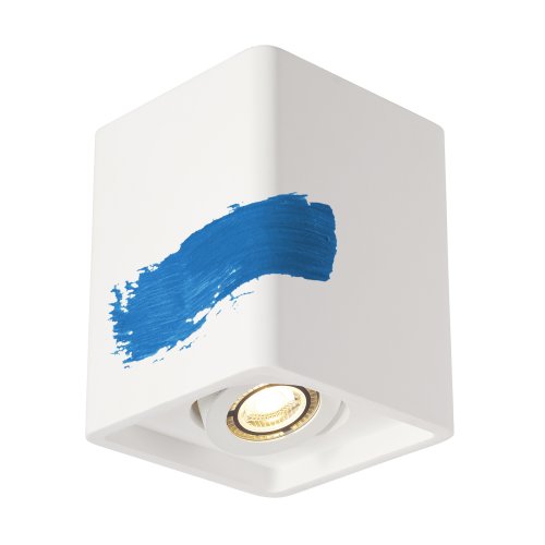 SLV PLASTRA BOX 1 plafondarmatuur , square, wit, gips, GU10, max. 35W - Slv 148051 4 rgb - 20028897