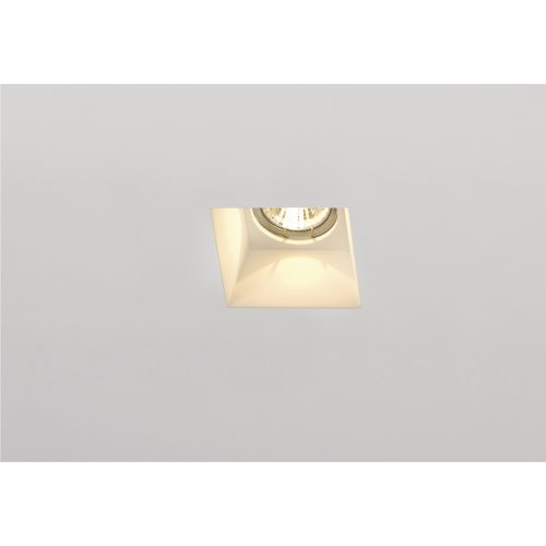 SLV PLASTRA Downlight, GU10, rechthoekig wit gips - Slv 148071 1 h rgb - 20028900
