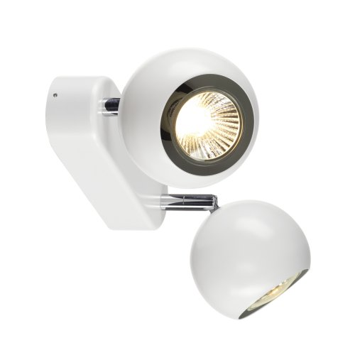 SLV LIGHT EYE 2 GU10 wand- en plafondarmatuur, wit/chroom, 2x GU10, max. 2 - Slv 149071 1 rgb - 20028904