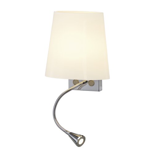 SLV COUPA FLEXLED, wandarmatuur, chroom, gesatineerd glas, 1x G9 max. 40W, - Slv 149452 2 rgb - 20028908