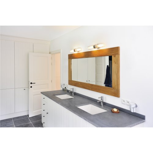 SLV WL 106, wandarmatuur, chroom, double-glas, 2x E14, max. 40W , IP44 - Slv 149492 a1 h rgb - 20208474