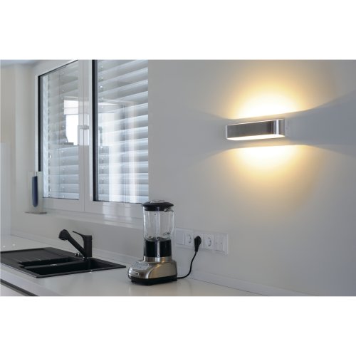 SLV ASSO 300 LED wandarmatuur, ovaal, alu geborsteld, 2x 5W LED, 3000K - Slv 151275 a1 h rgb - 20028919