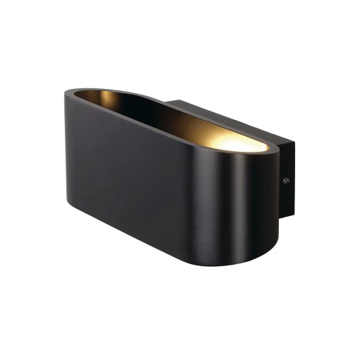 SLV OSSA R7S, wandarmatuur, ovaal, mat zwart, R7s 78 mm, max. 100 W, up/do - Slv 151450 1 h rgb - 20028928