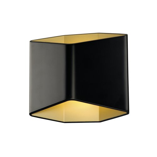 SLV CARISO 2 WL, wandopbouwarmatuur voor binnen, led, zwart/goud 2700K - Slv 151710 1 h rgb - 20028936