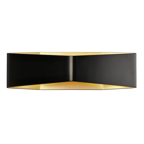 SLV BIG CARISO LED wandlamp 2, zwart/ messing 2x 9 W led, 3000 K - Slv 151740 1 h rgb - 20028938