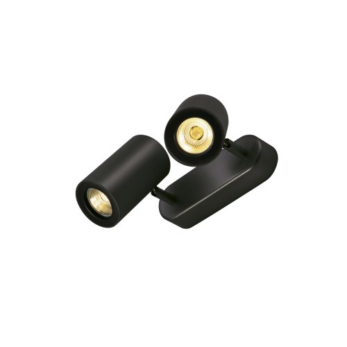 SLV Enola_B wand- en plafondarmatuur, double, mat zwart, 2xGU10, max. 50W - Slv 152020 1 h rgb - 20028969