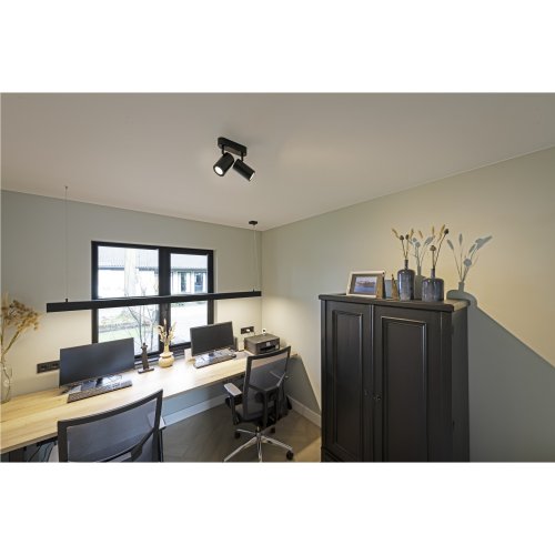 SLV Enola_B wand- en plafondarmatuur, double, mat zwart, 2xGU10, max. 50W - Slv 152020 a1 h rgb - 20028969
