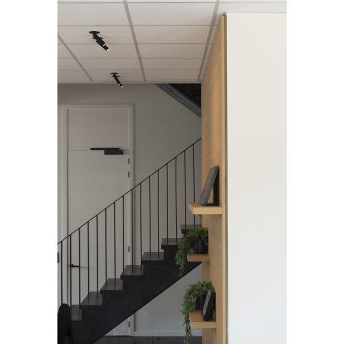 SLV KARPO 30 Single Spot, plafond- inbouwlamp, rozet vlak, zwart , 7,5 W l - Slv 152380 a2 h rgb - 20028987