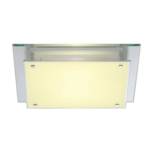 SLV GLASSA SQUARE E27, plafondarmatuur, vierkant, 2x E27, max. 2x 60W - Slv 155180 1 h rgb - 20029018