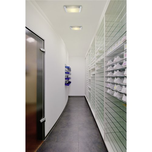 SLV GLASSA SQUARE E27, plafondarmatuur, vierkant, 2x E27, max. 2x 60W - Slv 155180 a1 rgb - 20029018