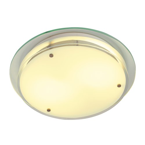 SLV GLASSA ROND E27, plafondlamp, gesatineerd glas, 2x E27, max. 2x 60W - Slv 155185 1 h rgb - 20029019