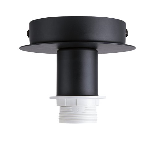 SLV FENDA E27 plafondlamp, zwart, zonder kap - Slv 155550 1 h rgb - 20029029