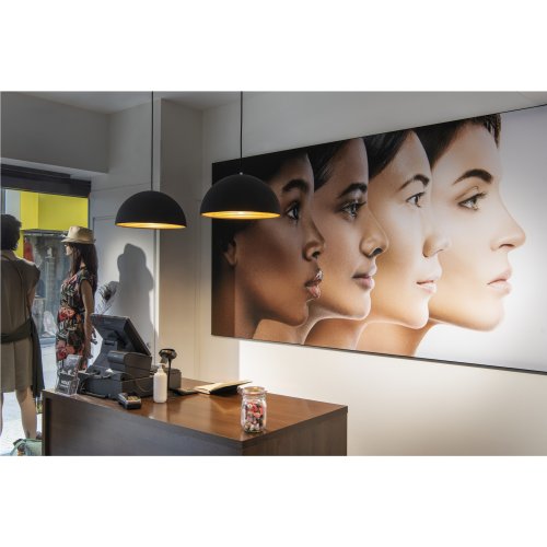 SLV FORCHINI M, pendel, PD-2, 40cm , rond, zwart/gold, E27, max. 40W - Slv 155910 a3 h rgb - 20029042