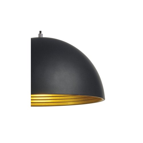 SLV FORCHINI M, pendel, PD-2, 40cm , rond, zwart/gold, E27, max. 40W - Slv 155910 d2 rgb - 20029042