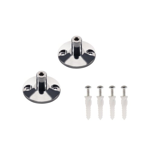 SLV Wandhouder voor 12V draadsysteem, chroom, 2 stuks, 3cm - Slv 186302 1 h rgb - 20029116