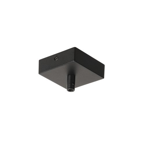 SLV Plafondrozet GLENOS, mat zwart , 8,5x8,5x2,7 cm, met trekontlasting - Slv 210060 1 h rgb - 20029136